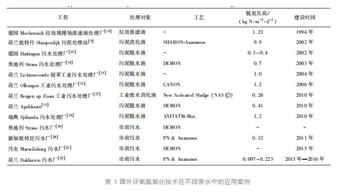 主流厭氧氨氧化工藝的研究與應(yīng)用進(jìn)展 新聞資訊 第2張