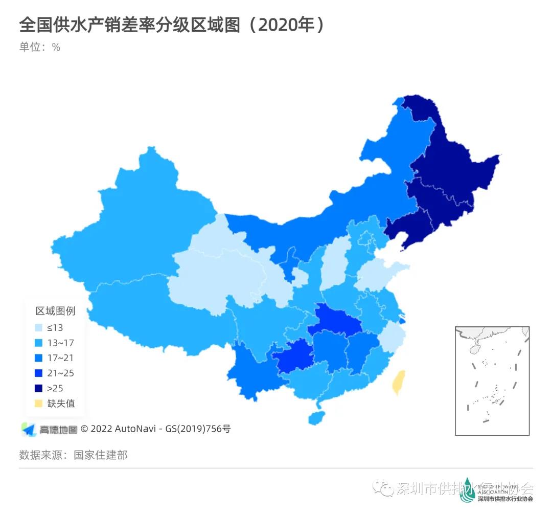 全國(guó)主要城市產(chǎn)銷差率和用水情況排名 新聞資訊 第1張